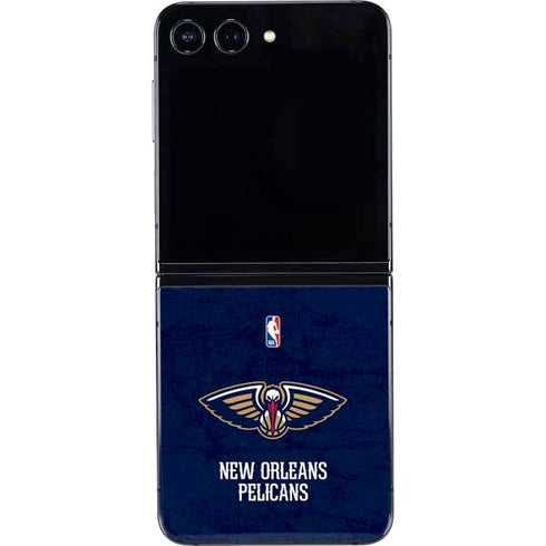 NBA New Orleans Pelicans Distressed Galaxy Z Flip5 5G Skin